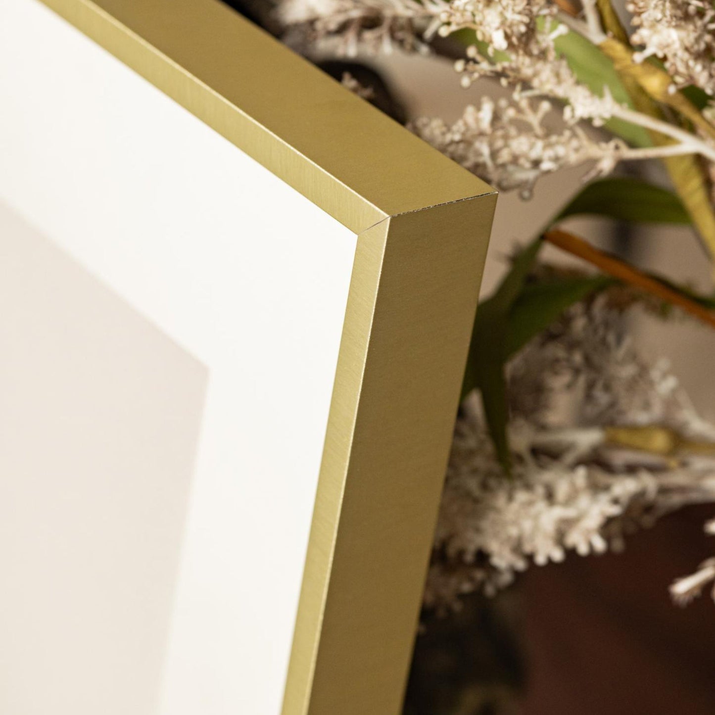 nielsen alpha brushed gold frame