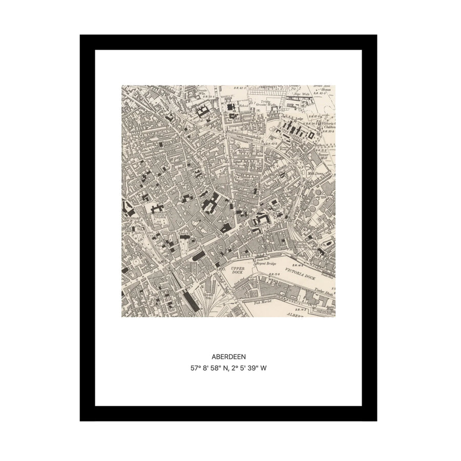 Old OS map of Aberdeen