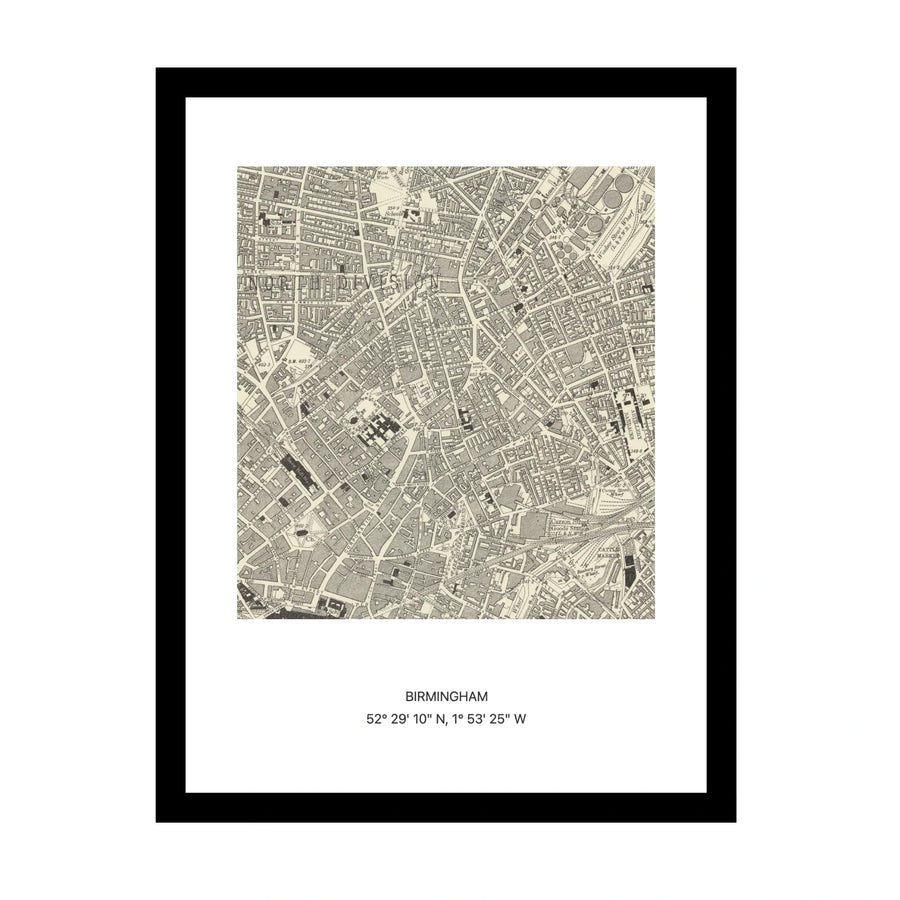 Old OS map of Birmingham