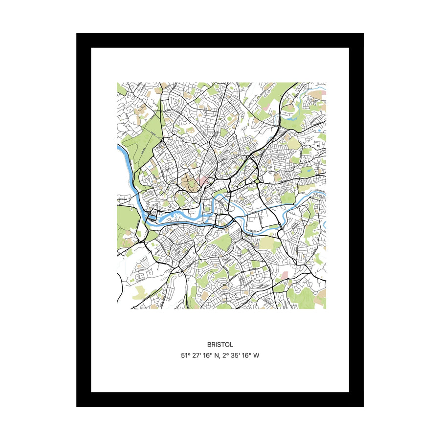 Bristol map print