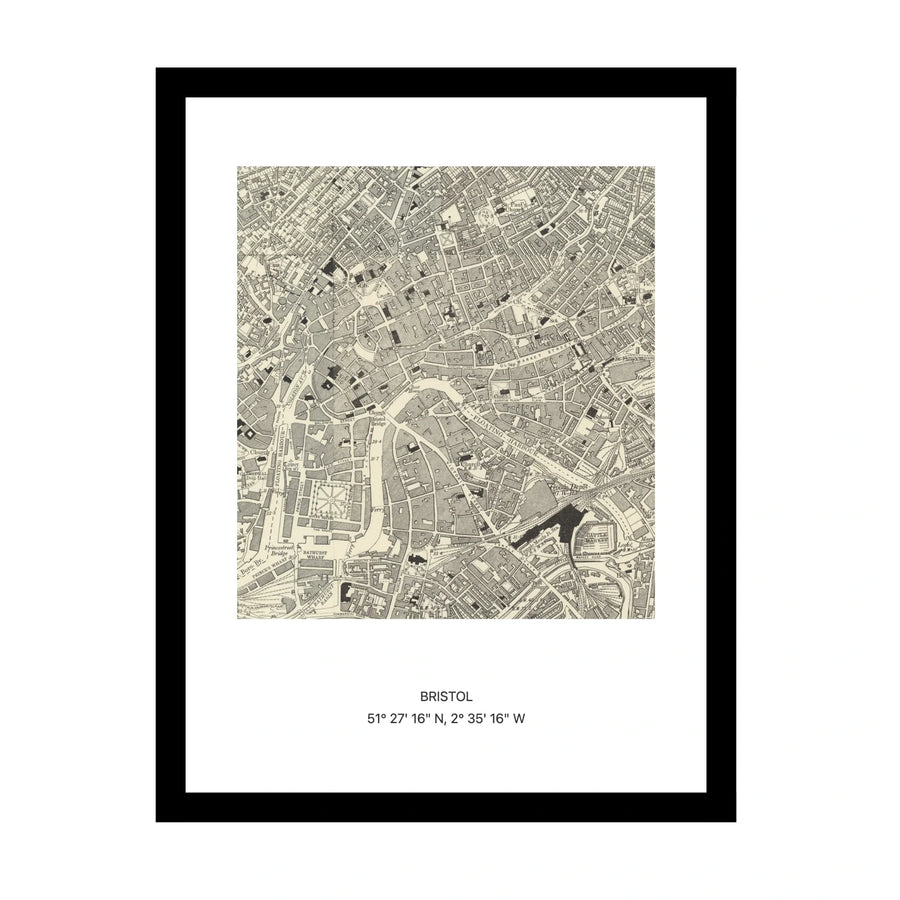 Old OS map of Bristol