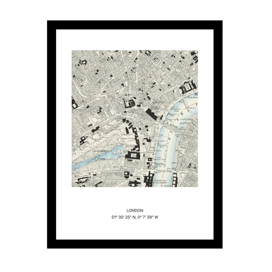 Old OS map of London