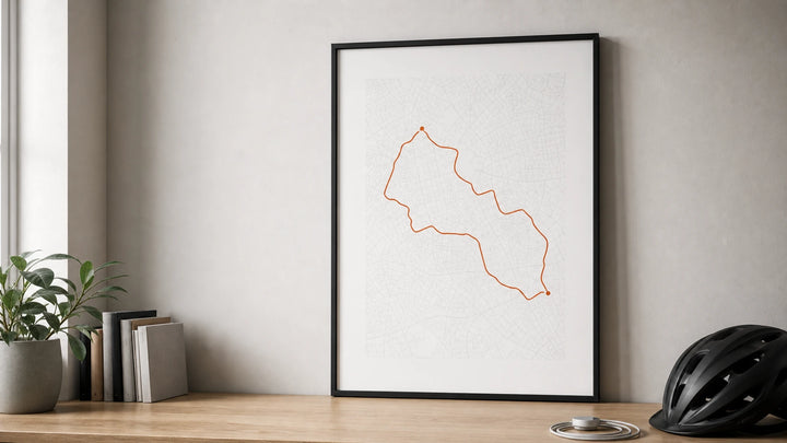 Personalized framed print as a Christmas gift for dad