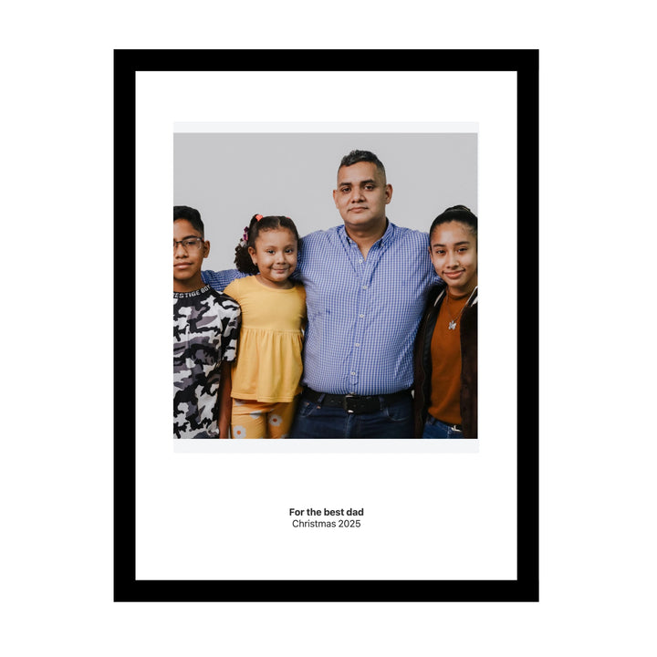 Personalised framed photo print — a Christmas gift for him