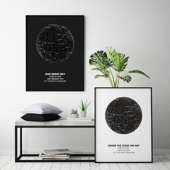 Personalised Star Map Print