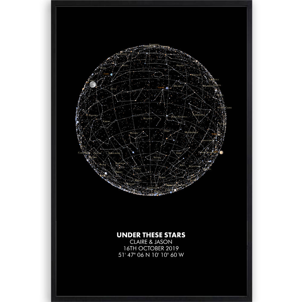 Personalised Star Map Print