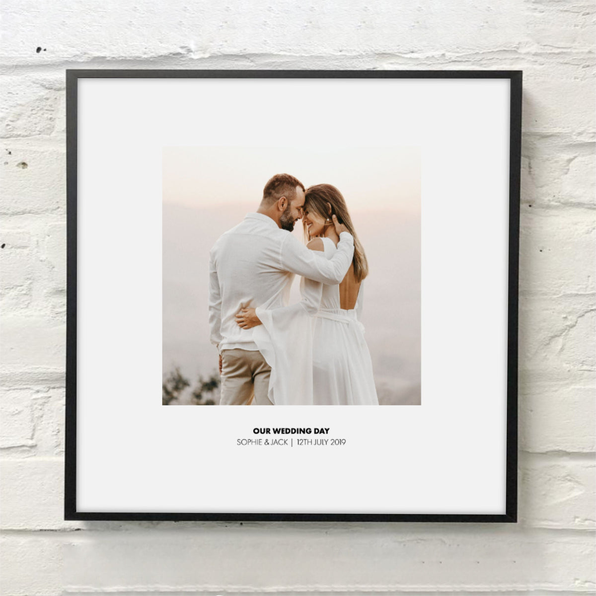 Framed wedding photo prints — preview