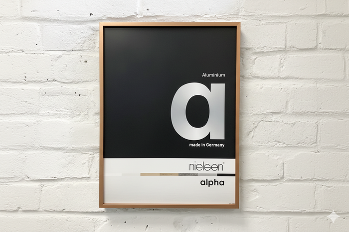 nielsen alpha brushed copper frame