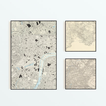 Old Ordnance Survey Maps 1800's And 1900's