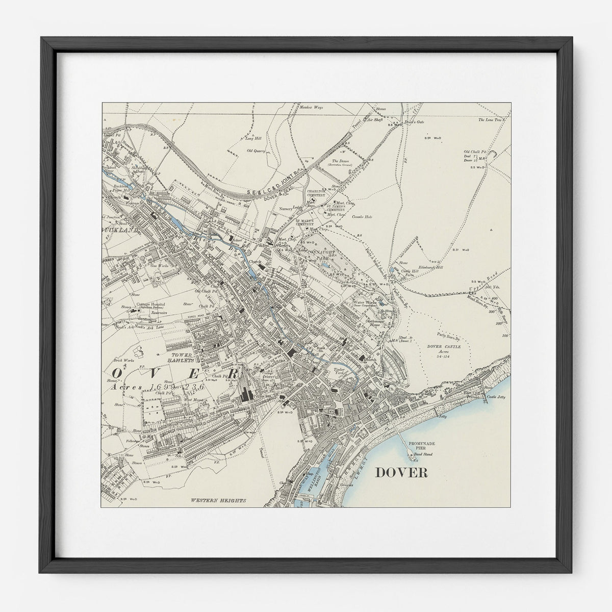 Old OS map print