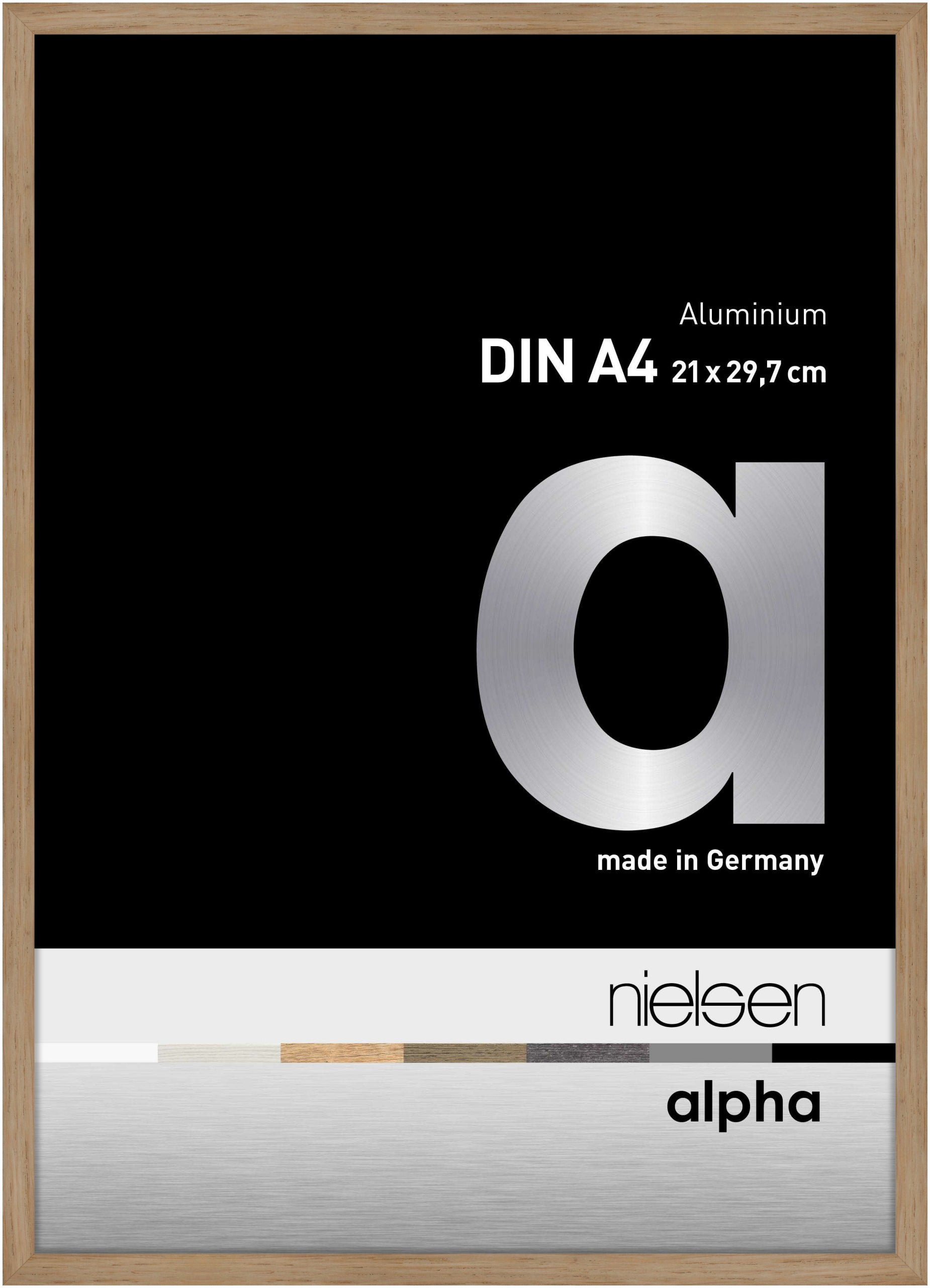 Nielsen Alpha oak aluminium picture frame