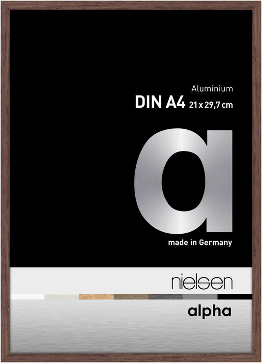 Nielsen Alpha wenge aluminium picture frame
