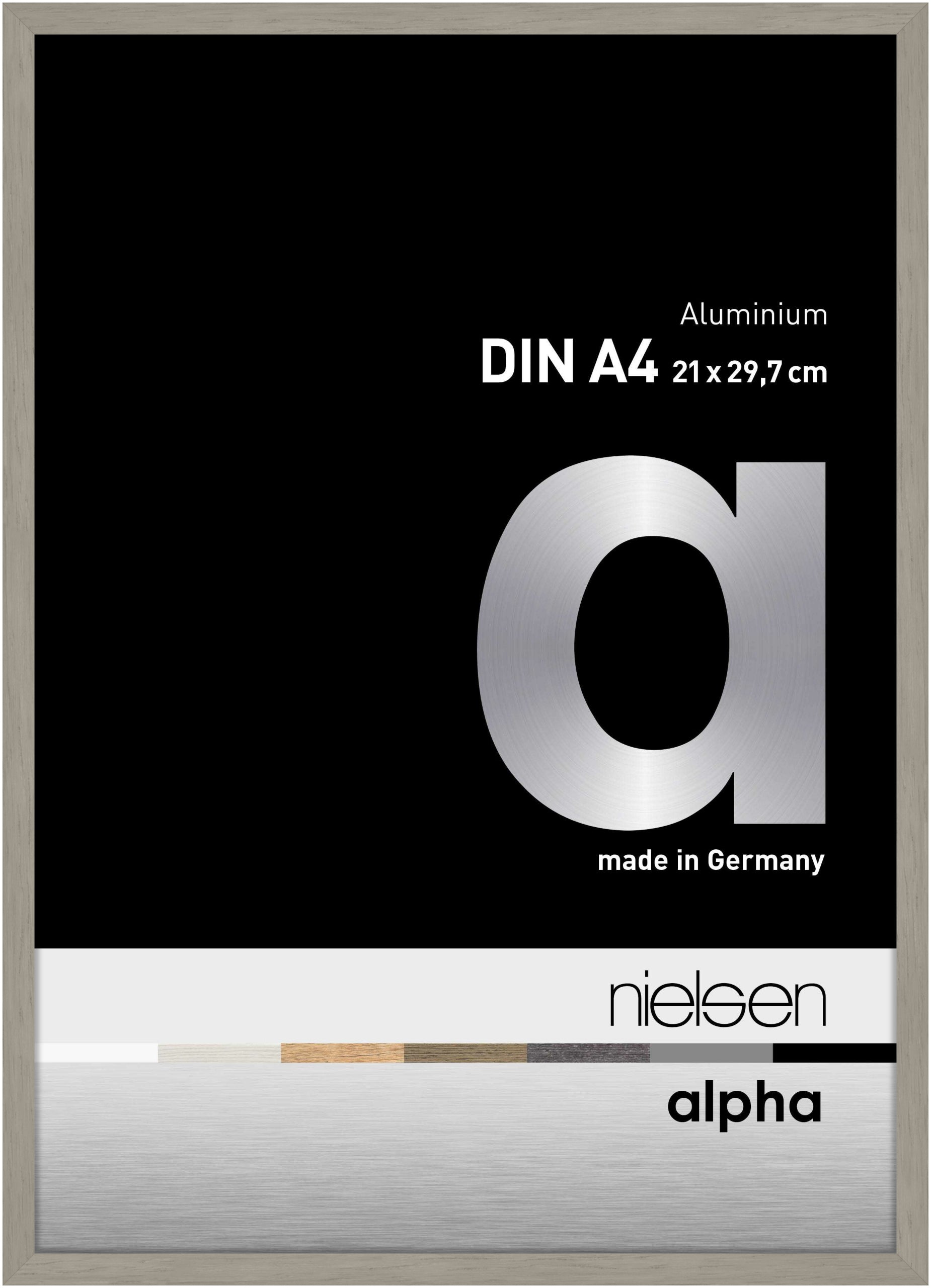 Nielsen Alpha light grey aluminium picture frame