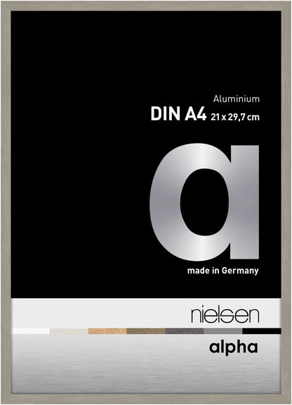Nielsen Alpha light grey aluminium picture frame