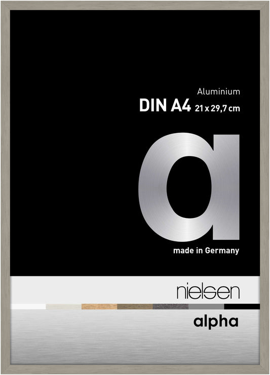 Nielsen Alpha light grey aluminium picture frame