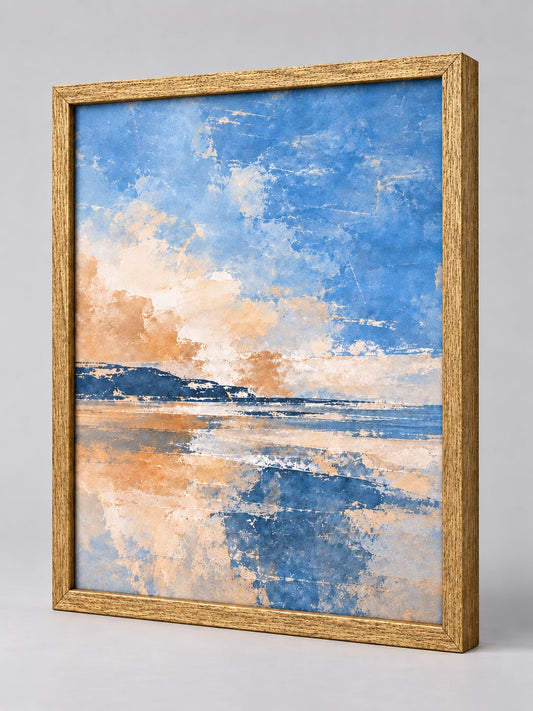 Antique Gold Wood (Lustre) picture frame - whole frame, without a mount