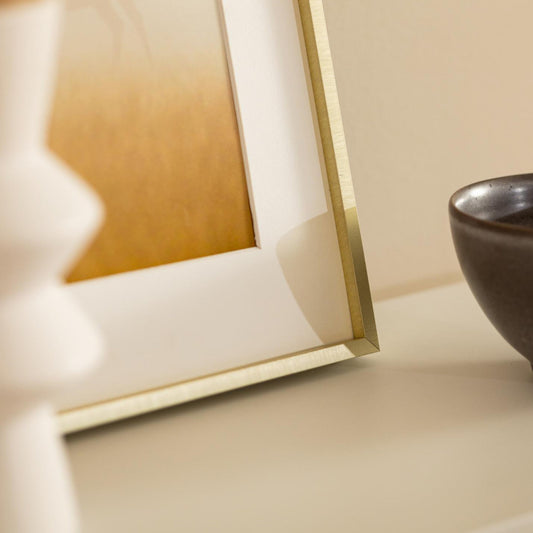 nielsen alpha brushed gold frame