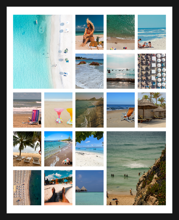 19 Photo Collage Print