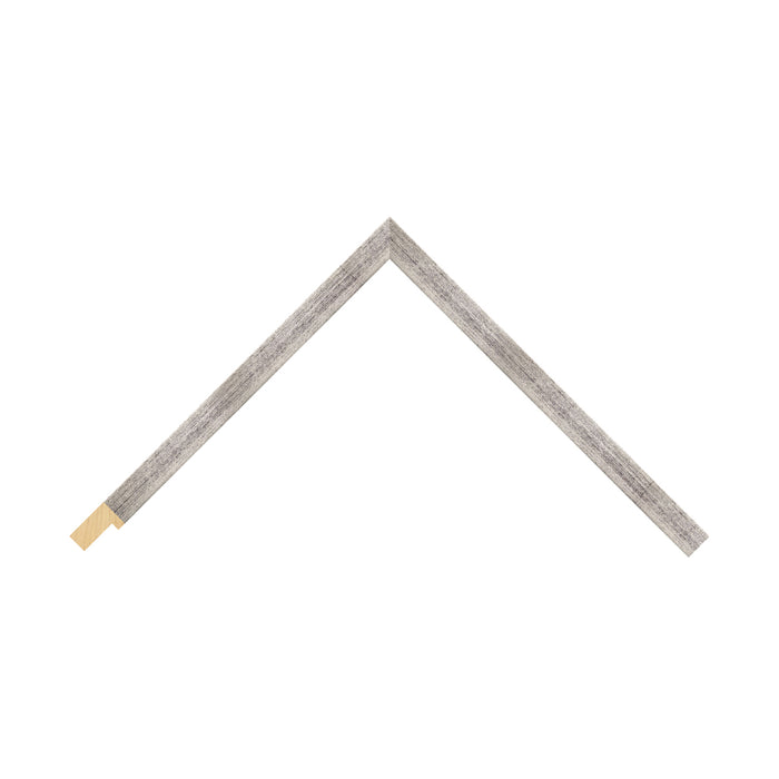 Antique Silver Wood Frame (Closed Grain) moulding detail