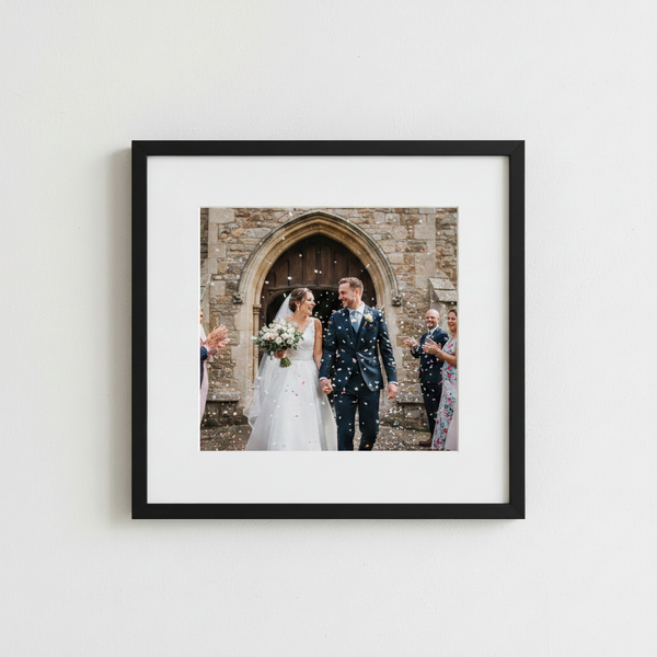 Framed wedding photo prints