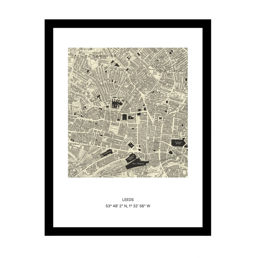 Old OS map of Leeds