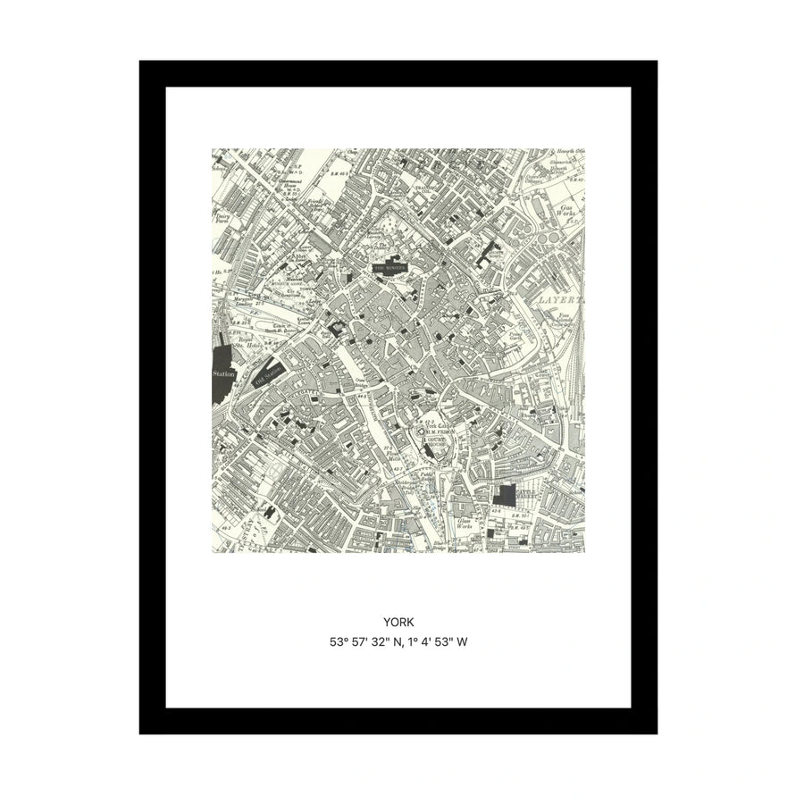 Old OS map of York