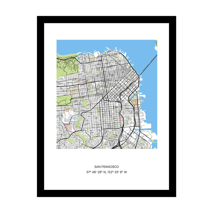 San Francisco map print