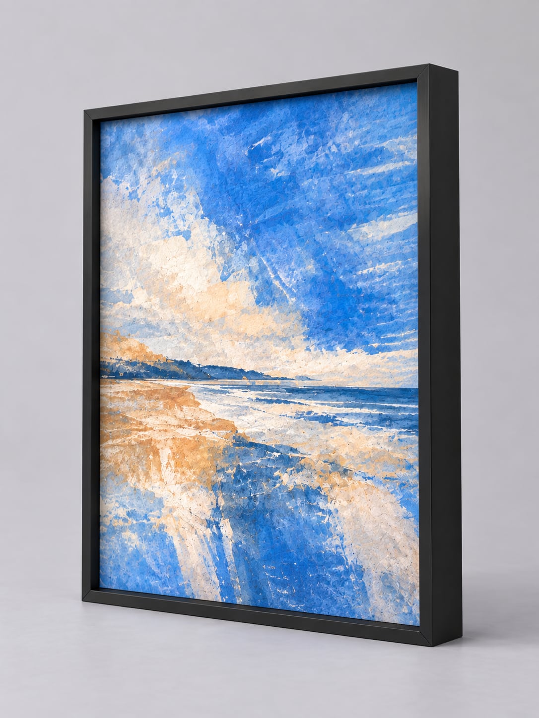 Black Metal (Matt) picture frame - whole frame, without a mount