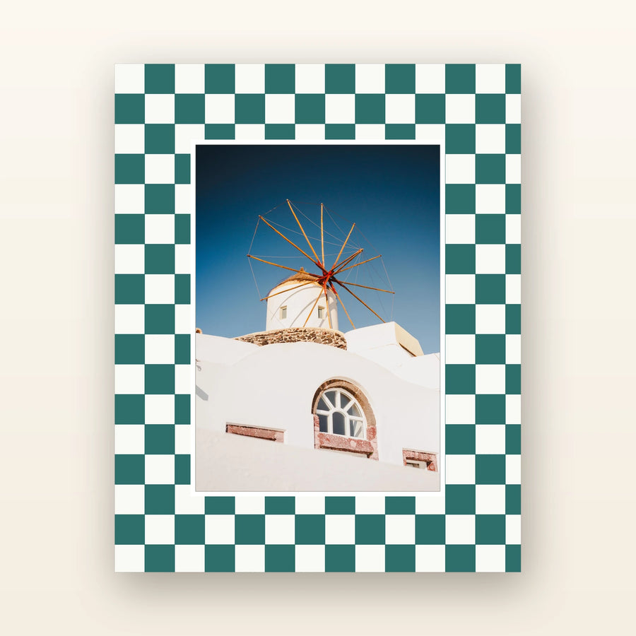 Checkered Picture Mats — acid-free picture mat with an 8x10 board and 5x7 opening