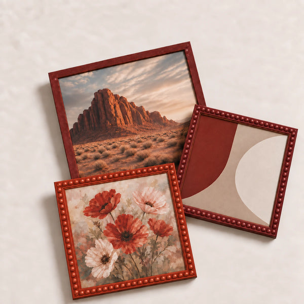 Red Picture Frames