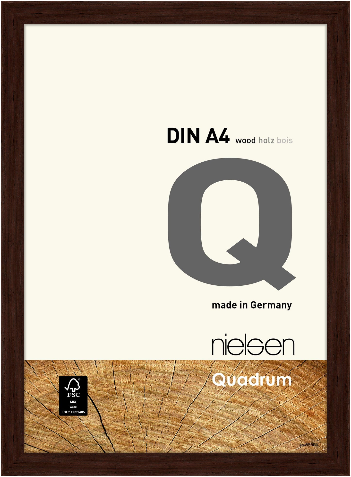 Quadrum wenge wood picture frame