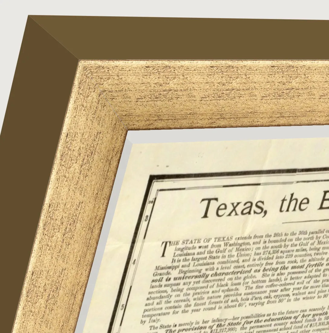 Antique Gold Wood (Lustre) / 17mm x 17mm — hand-framed