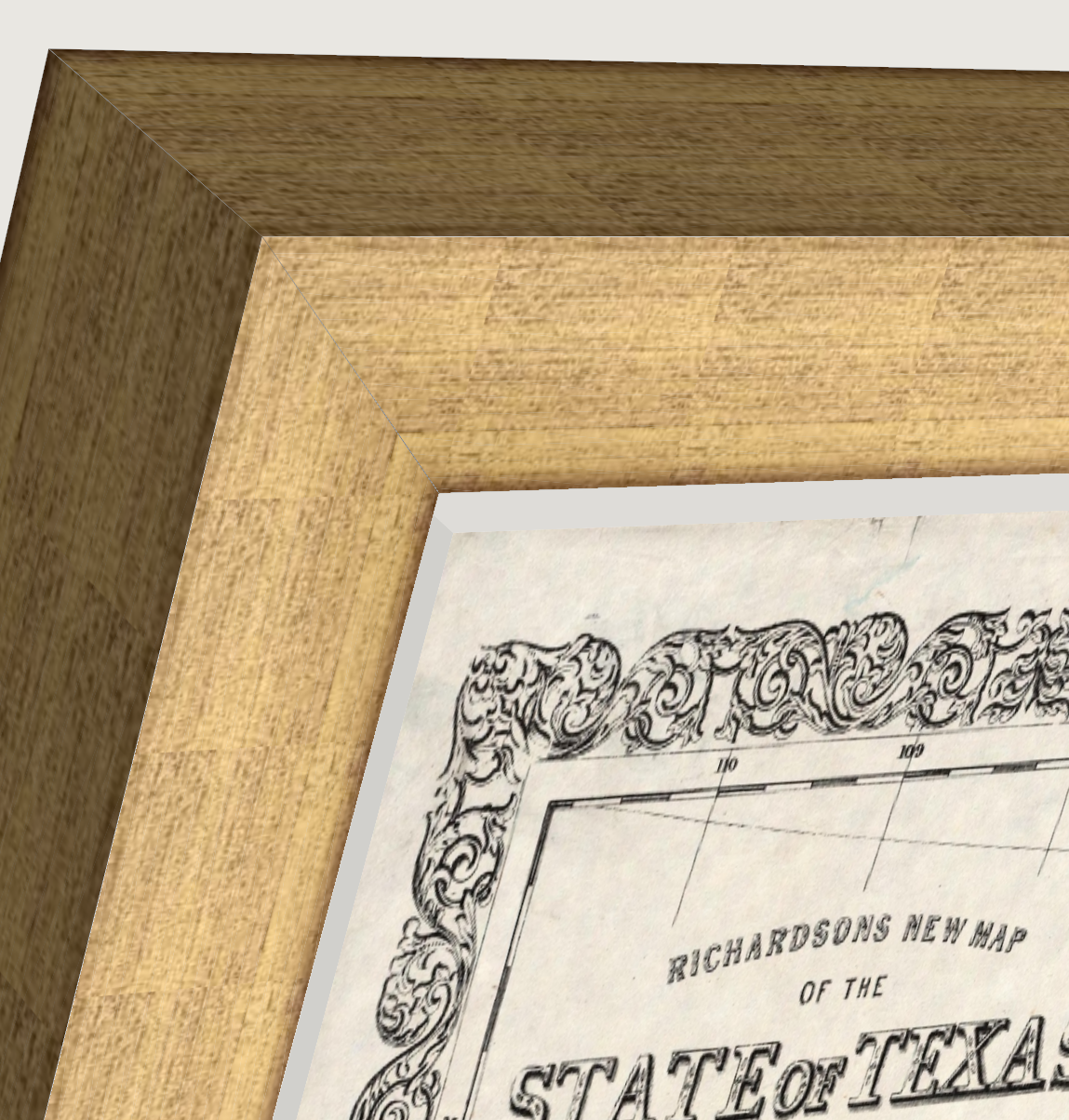 Antique Gold Wood (Lustre) / 17mm x 17mm — hand-framed