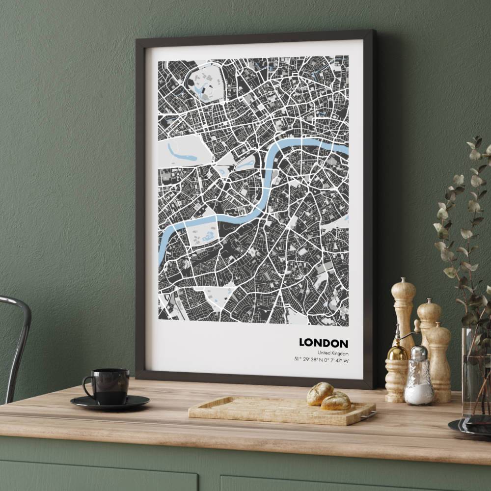 Framed Map Prints