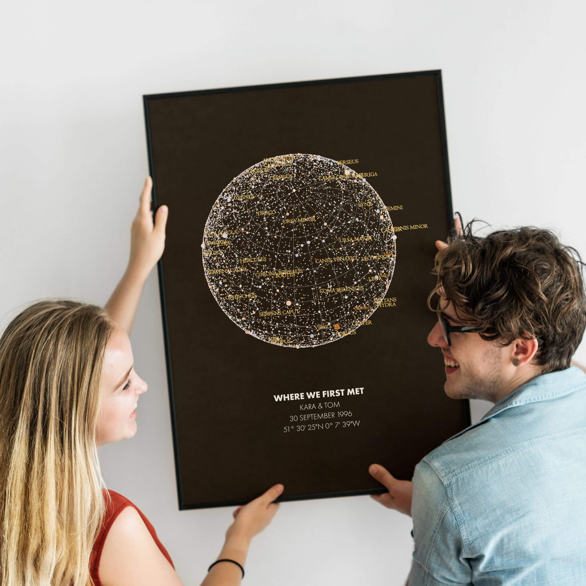 Personalised Star Map Gift | Night Sky Poster | Print Frame Co